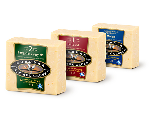 3 types de fromage vieillis de l'Isle-Aux-Grues